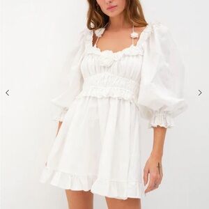 NWT for love and lemons Tiana mini dress sz XS